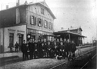 Bahnhof in Kranenburg um das Jahr 1900